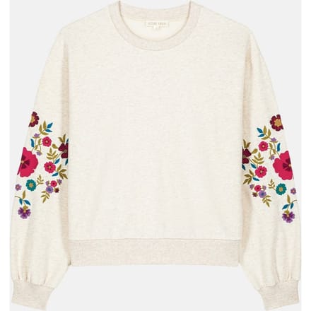 Louise Misha Sweatshirt Judith Heather Cream Maat: XL | Longsleeves Outlet | Dames | Beige