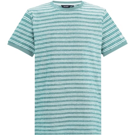 Regatta Heren Benlin Gestreept T-Shirt (Arctisch Wit)