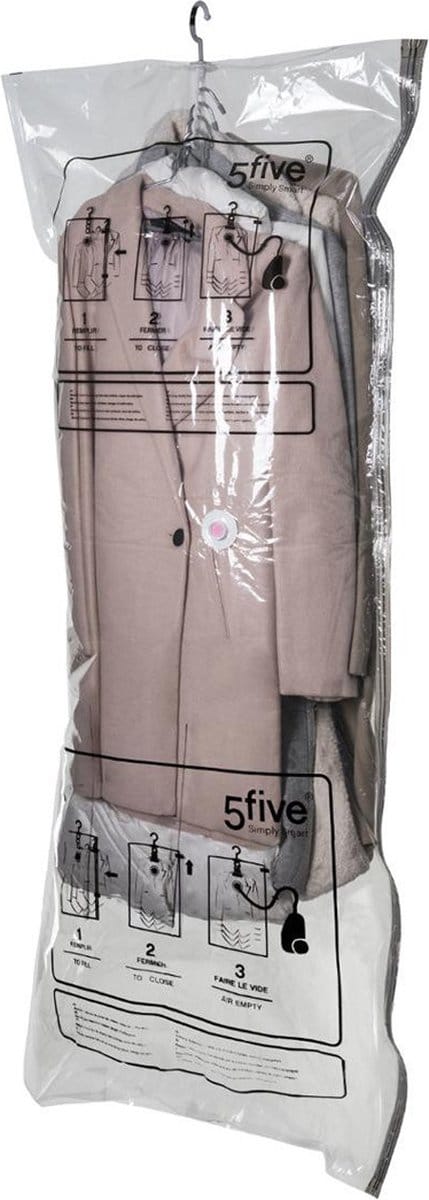 Vacuum kledingzak Five® - Transparant - Opvouwbaar | Luchtdicht