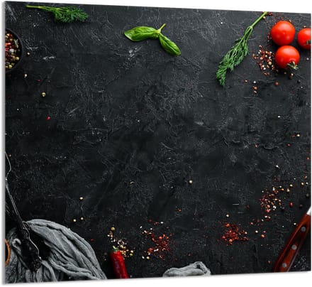 TMK ArtDeko - Glas Beschermpaneel - 65x60 cm - Schist