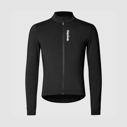 GripGrab - RIDE Thermal Long Sleeve Jersey - Zwart - M