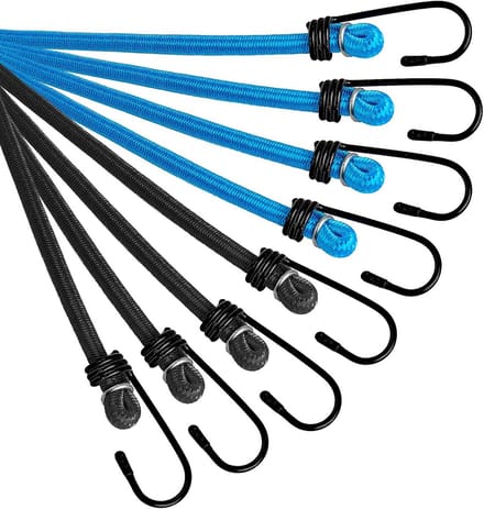 Set van 8 Robuuste Elastische Spanbanden met Haken voor Fiets, Motor en Auto