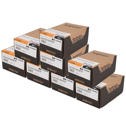 Potdekselschroeven Zwart RVS 410 4 x 70 mm Torx 20 Deeldraad | 1600 Stuks