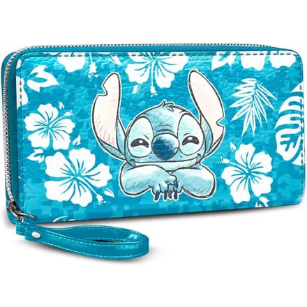 Karactermania - Lilo en Stitch - Essential Portemonnee - Lilo en Stitch Aloha - Blauw - Disney