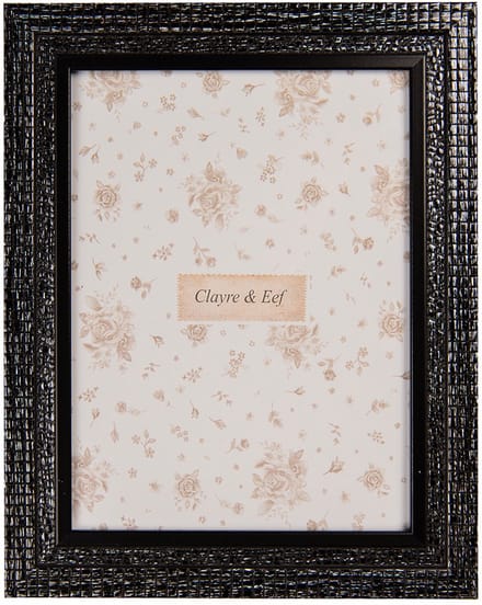 Clayre & Eef Fotolijst 10x15 cm Zwart Kunststof