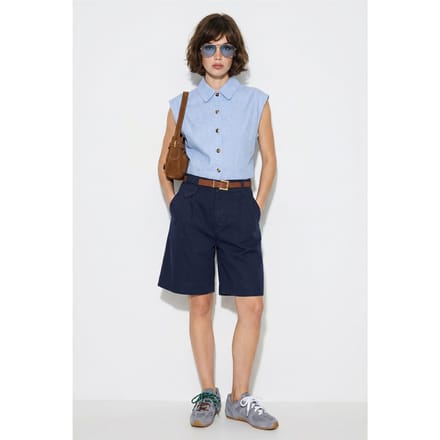 Hoogwaardige Tailleshorts met Ceintuur