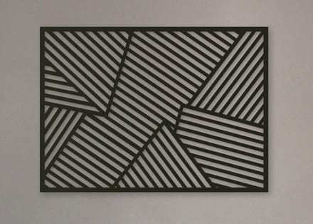 Wanddecoratie | Geometrisch luik 5 - L (44x60cm)