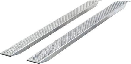 Set vaste oprijplaten aluminium 1000kg 2000 x 260mm bruikbare breedte 222mm MW Tools SOR2000