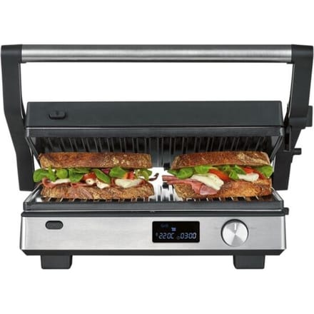 Severin 2380 Contactgrill Zwart, Zilver