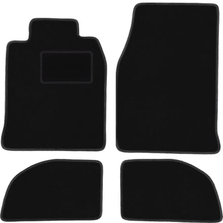 Zwarte veloursmatten voor: Porsche 924 coupé (1976-1988)