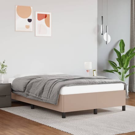 vidaXL - Bedframe - kunstleer - cappuccinokleurig - 120x200 - cm