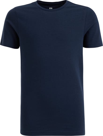 WE Fashion Jongens basic T-shirt met ronde hals van katoenmix