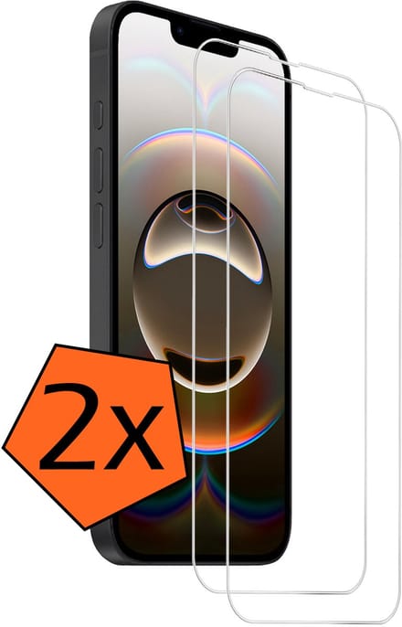 Screenprotector - 2 Stuks - Geschikt voor Apple iPhone 16e - Volledige Dekking - Gehard Glas - Beschermglas - Tempered Glass - Screen Protector