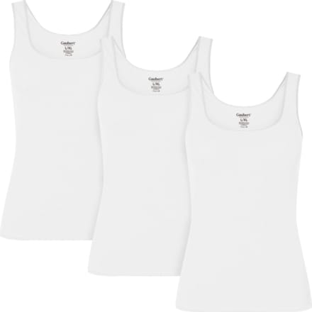 3-Pack Bamboe Onderhemd Topje - Hemd met brede schouderbandjes - Wit - Maat L/XL