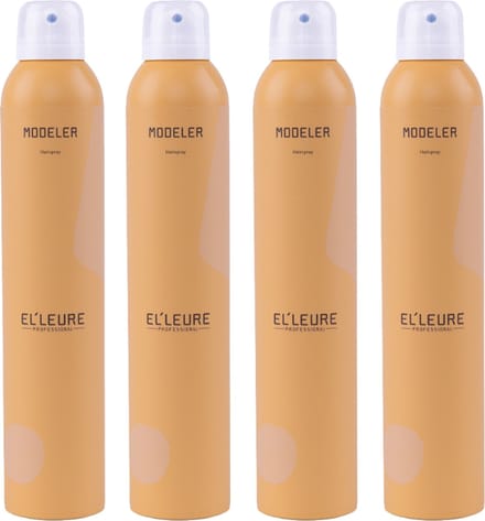 4x Elleure Modeler Haarlak 300ml Voordeelverpakking