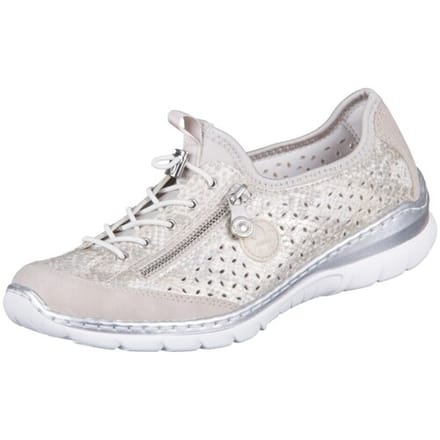 Rieker dames slip-on schoenen beige