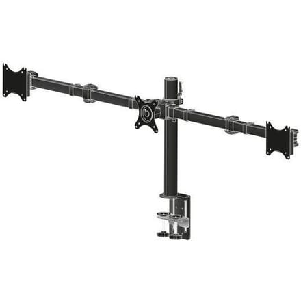 Iiyama DS1003C-B1 Tafelbeugel voor monitor 25,4 cm (10) - 68,6 cm (27) In hoogte verstelbaar, Kantelbaar, Zwenkbaar, Draaibaar, Roteerbaar