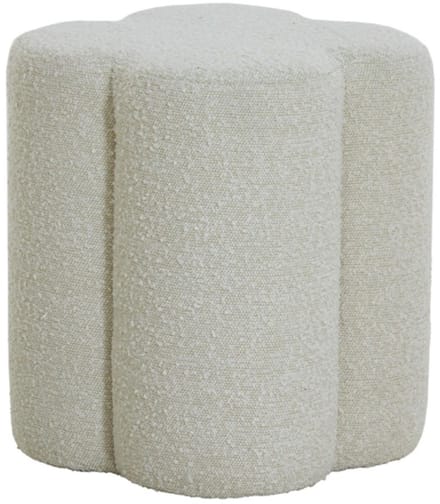 Light & Living Poef Nalani - Wit - 38x38x45cm - Modern