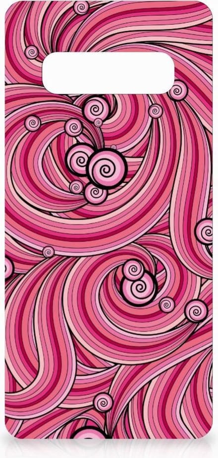 Samsung Galaxy S10 Plus Hoesje maken Swirl Pink