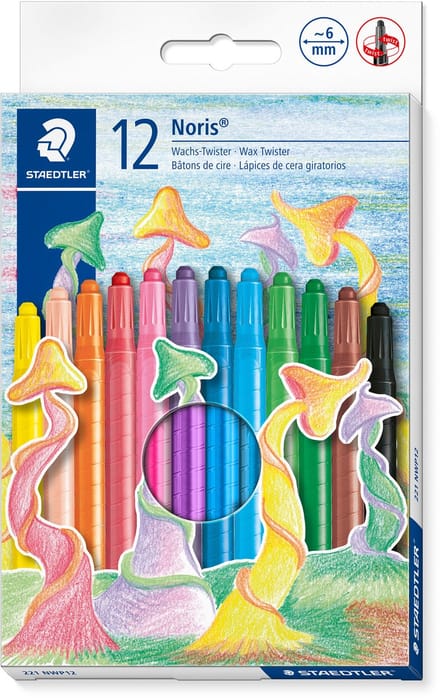 Speelgoed | Creatief / Artwork / Diy - Noris Club Wax Twister - Set 12 St