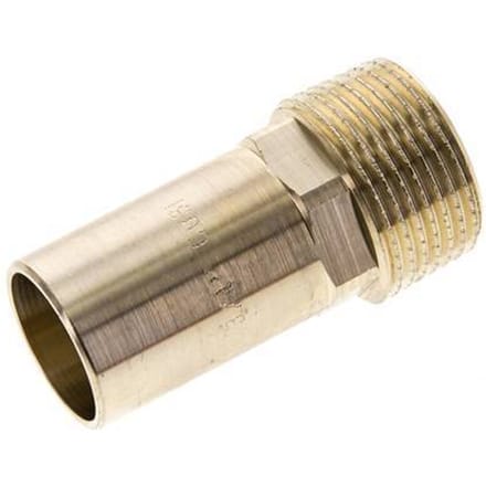 Perskoppeling - 22mm Buiseinde & R 3/4'' Buiseinde - Koperlegering