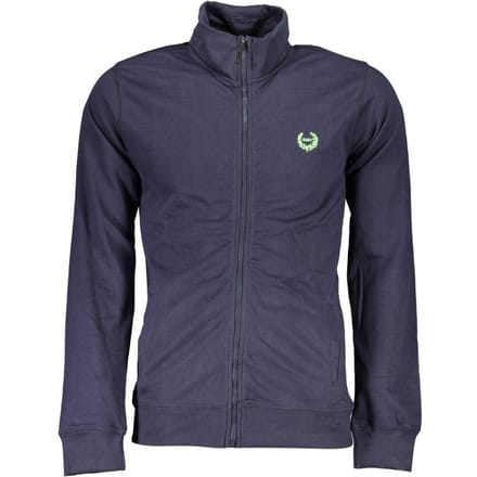 Gianmarco Venturi Blauwe Katoenen Mannen Sweatshirt