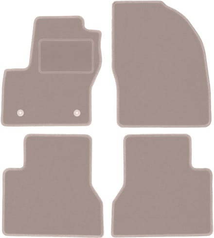 Beige veloursmatten voor: Ford Tourneo Connect combivan (2013-2017)