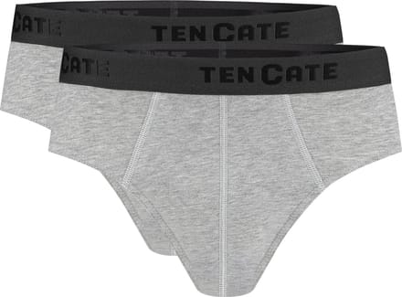 Ten Cate Basics slip grey melange 2-pack voor Heren | Maat S
