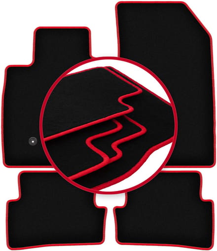 CARLUX-RED automatten voor: Reault Thalia II sedan (2008-2013)