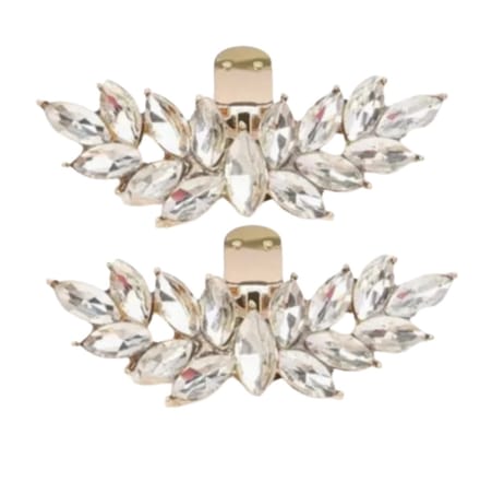 Schoen clips- goudkleurig- blad- trouwschoen versiering-Charme Bijoux