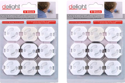 Delight Stopcontactbeveiliging- 36x - wit - stopcontactbeschermers kinderbeveiliging