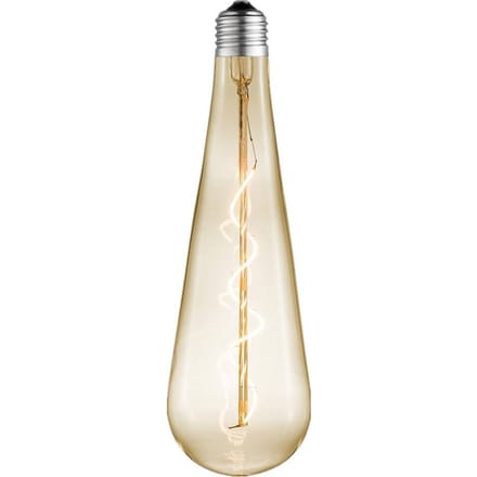 Lucande LED druppellamp, E27 4W, amber, Ø 9 cm, 2700K
