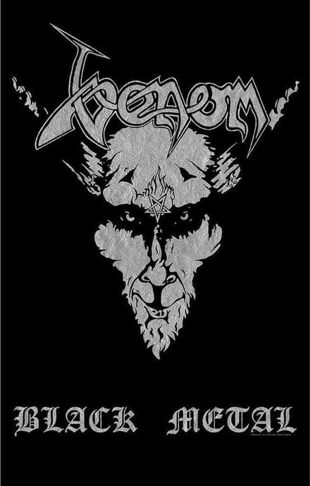 Venom - Black Metal Textiel Poster - Zwart