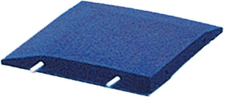 Rubber Hoekstuk rand Speelplaats Blauw - L vormige opsluitband - 40 x 40 cm