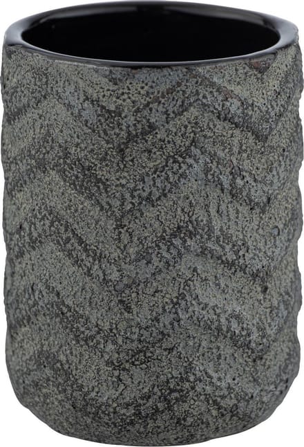 Wenko Badkamerbeker Mantua 10 X 7,5 Cm Keramiek Zwart