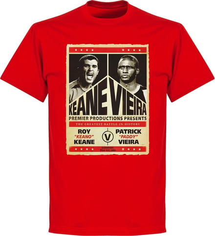 Keane vs. Viera Battle T-shirt - Rood - XL