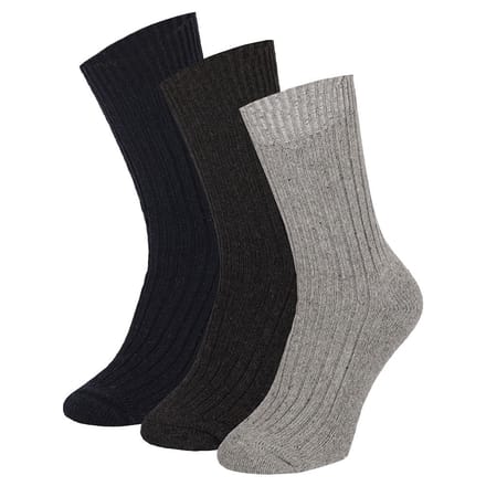 Apollo - Noorse wollen werksokken met badstof zool - Multi color - Maat 46/48 - Werksokken heren - Warme wollen sokken - Werksokken heren 46 48