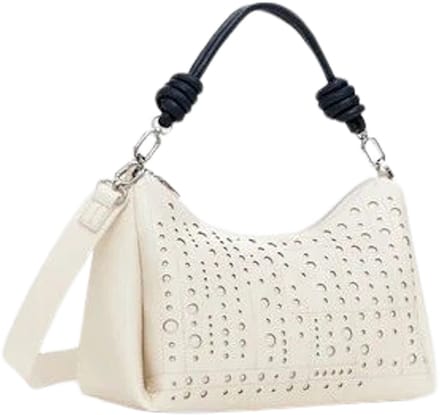 Desigual Handtas Schoudertas Bloomer Mayari Hand Bag Beige Crude Crème