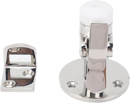 Deurstopper Set - Deurhouder Vanger - Maritiem Gebruik - Roestvrij Staal - 50 mm Diameter - Zilver