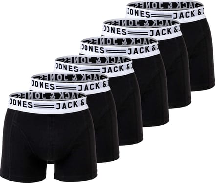 Jack&Jones Boxershorts SENSE TRUNKS 3 PACK Set van 6