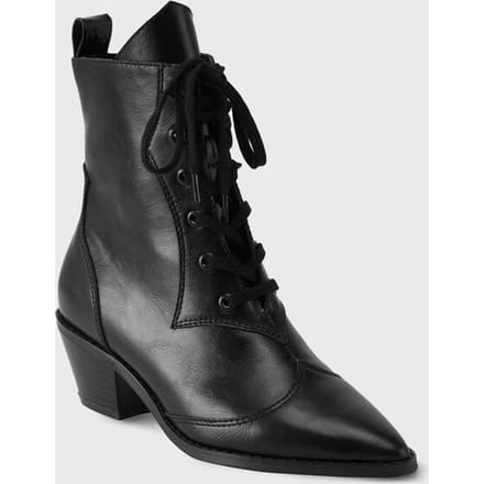 Killstar - Gothic Laars - Raven Pointed-Toe Bootie - EU37 tot EU42 - voor Vrouwen - zwart