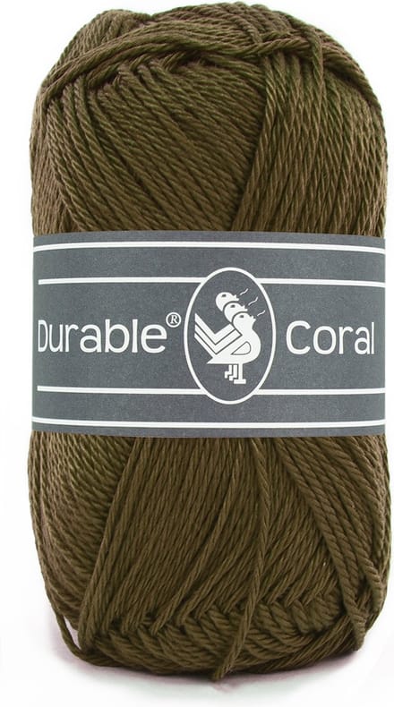 Durable Coral - 2149 dark olive - Gemerceriseerd Katoen Garen