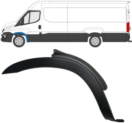 Spatbord sierlijst wielkast voor Iveco Daily 2014-2019 / Links
