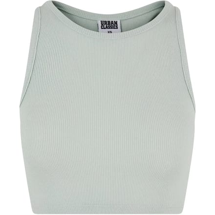 Urban Classics - Rib Crop top - L - Mintgroen