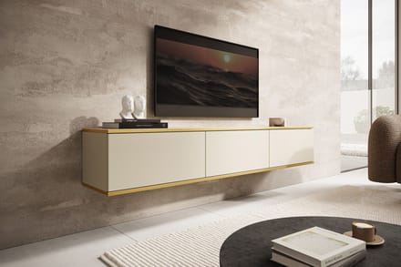 Meubella - TV-Meubel Orleans - Beige - 175 cm