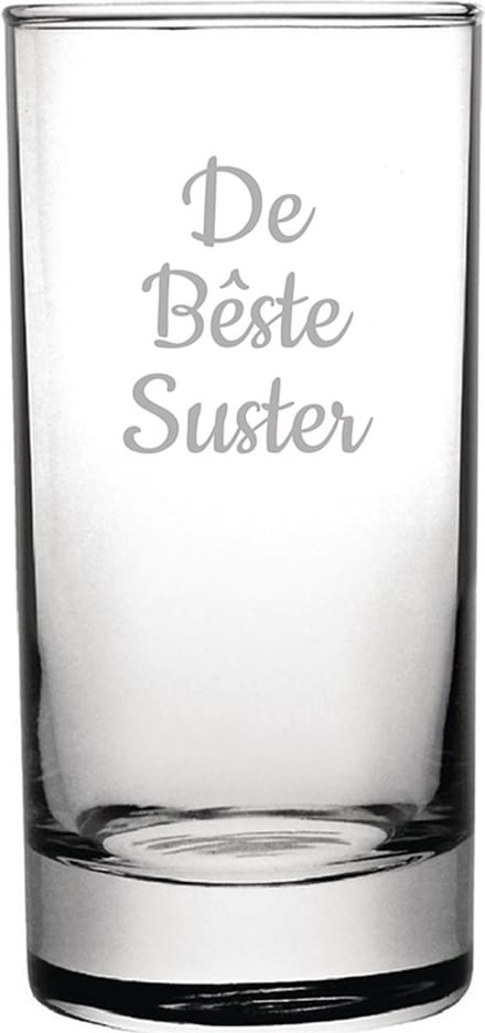 Gegraveerde longdrinkglas 28,5cl De Bêste Suster