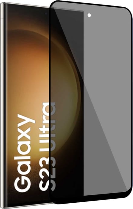 Privé Screenprotector geschikt voor Samsung S23 Ultra – Privacy Screen Protector Tempered Glass