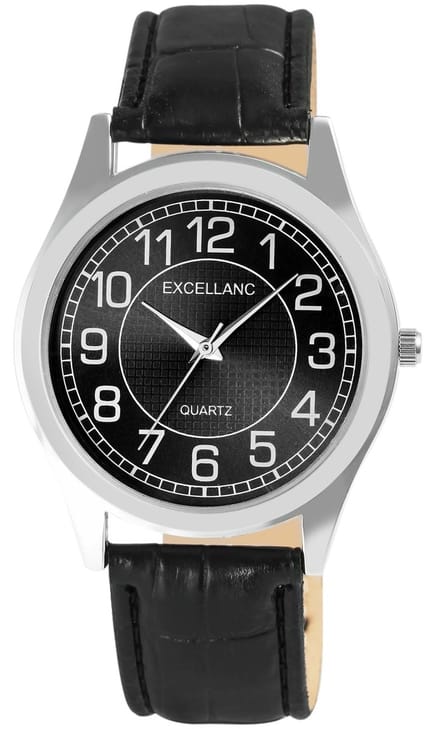 EXCELLANC Herenhorloge Imitatieleer Mineralglas