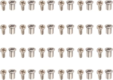 Schroef Set - Naaf Schroeven - Tape Haspels Monteren - Complete Vervanging - 24 Stuks - Zilver