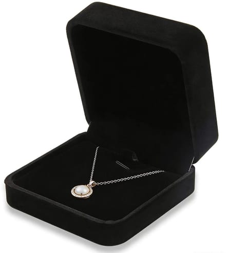 Dailygoods- Sieradendoos Elegante Fluwelen Geschenkdoos - Cadeaudoos - Sieraden Doosje - Sieradendoosje Klein - Sieradenrek - Compact Ontwerp